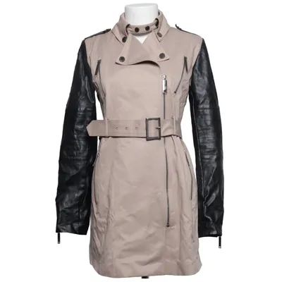 Trenchcoat (Beige, Schwarz) von Elisabetta Franchi Baumwolle, Polyester