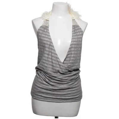Neckholder Top (Grau, Weiß) von Veronique Branquinho