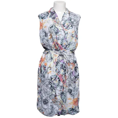 Jurk (Wit, Meerkleurig) van Flame Polyester