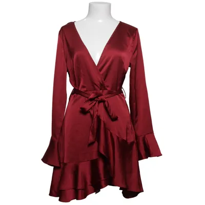 Omlottklänning (Röd) från Shein Elastan, Polyester