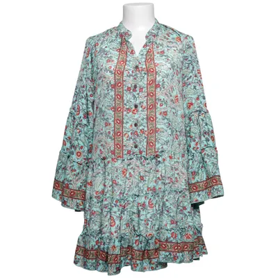 Jurk (Blauw, Meerkleurig) van Bigg Bull Polyester, Zijde