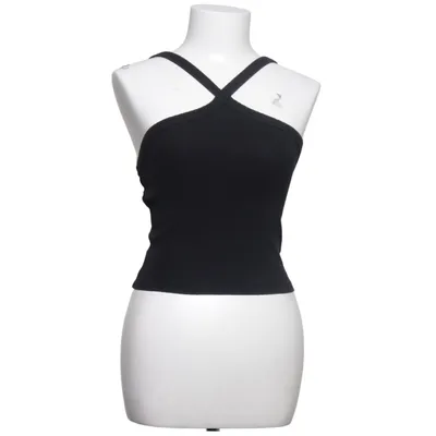 Crop top (Zwart) van Gina Tricot Katoen, Elastaan
