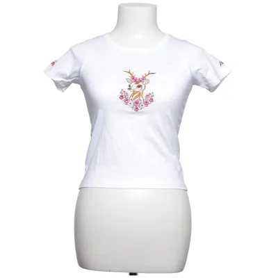 T-shirt (Wit, Meerkleurig) van Isar-Trachten Katoen
