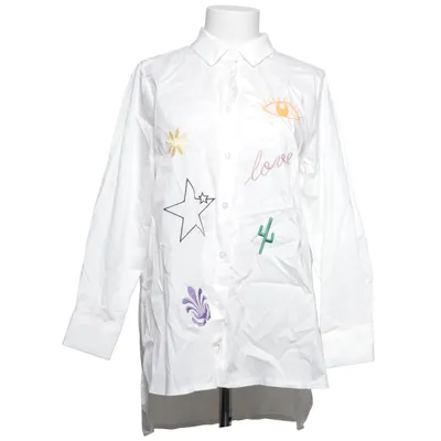 Shirt (White, Multicolored) from April Vintage Cotton, Elastane