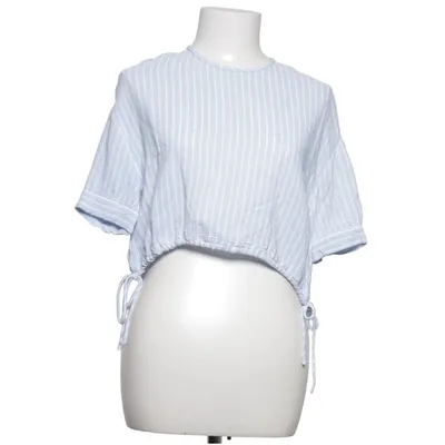 Haut (Bleu, Blanc) de Zara Viscose