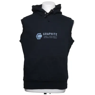 Korte mouwen capuchon sweater (Zwart) van Graphite Katoen, Polyester