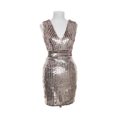 Cocktailjurk (Bruin, Zilver) van Tfnc Elastaan, Polyester