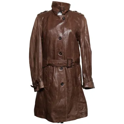 Läderkappa (Brun) från Goldstein Skinn, Polyester