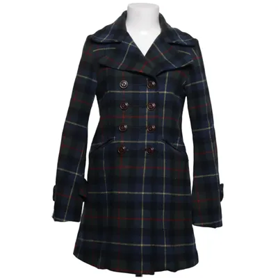 Coat (Blue, Green, Multicolored) from Frk. Polyester, Viscose, Wool