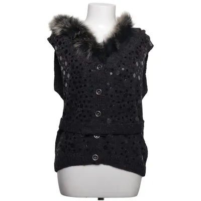 Vest (Gray) from Uldahl Acrylic, Fur, Wool
