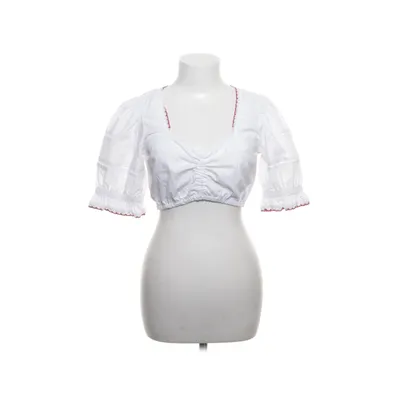 Dirndl blouse (White) from Fuchs Trachtenmoden Cotton, Polyester