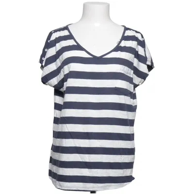 T-shirt (Blauw, Wit) van Flash Woman Organisch katoen