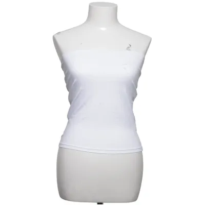 Tube Top (Biały) z H&M Bawełna, Elastan