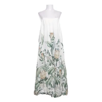 Maxi jurk (Wit, Meerkleurig) van H&M Katoen, Linnen