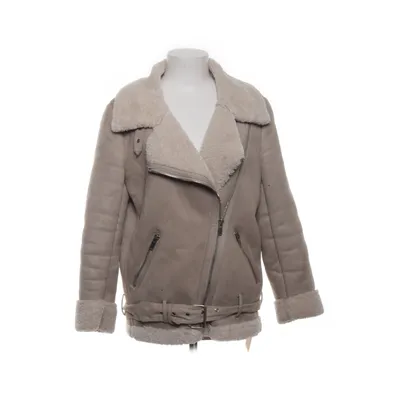 Shearling jas (Beige) van Zara Woman Polyester