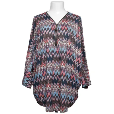 Top (Flerfarvet) fra Plus Size Elastan, Polyester