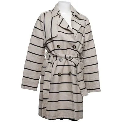 Trenchcoat (Beige, Sort) fra Essentiel Antwerp Acetat, Bomuld, Linned, Polyester, Viscose