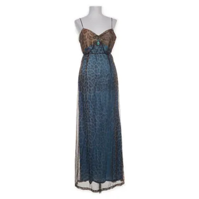 Maxi dress (Blue, Brown, Multicolored) from Sonja Kiefer Elastane, Polyamide