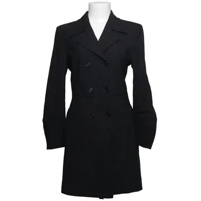 Coat (Black) from Mari Philippe Acetate, Elastane, Polyester, Wool