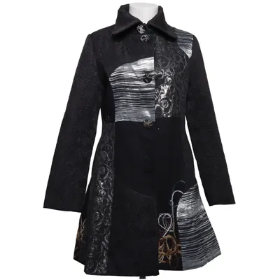 Manteau (Noir, Multicolore) de Happi Polyester