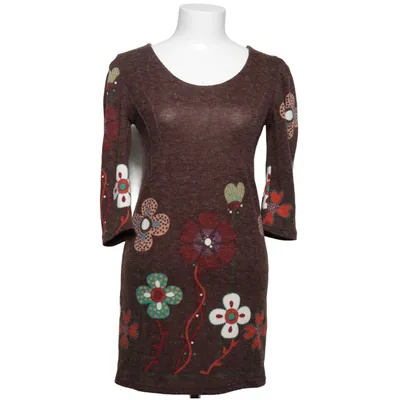Kjole (Brun, Flerfarvet) fra Smashed Lemon Elastan, Polyester