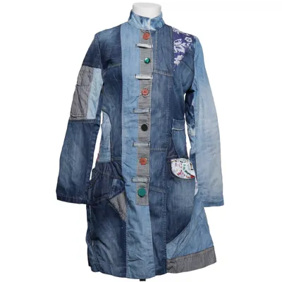 Jas (Blauw, Meerkleurig) van Desigual Katoen, Polyester