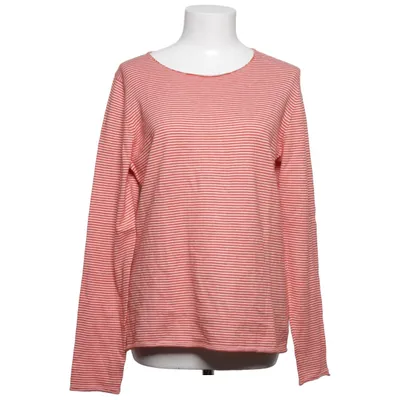 T-shirt à manches longues (Rouge, Blanc) de Charles Robertson Cachemire, Coton, Soie