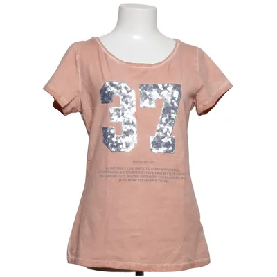 T-shirt (Pink) fra Detroit Bomuld, Elastan