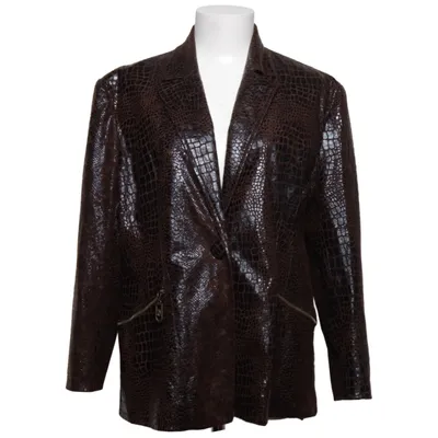 Blazer (Bruin) van J&D Paris Acetaat, Polyester