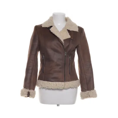 Shearlingjakke (Brun, Beige) fra H&M Akryl, Polyester