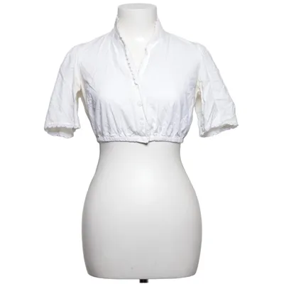Dirndl blouse (White) from Edel Heiss Cotton