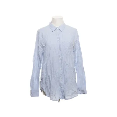 Shirt (Blauw) van H&M Premium Quality Katoen, Linnen