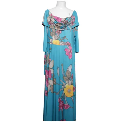 Maxi dress (Blue, Multicolored) from Bodyflirt Boutique Elastane, Polyester