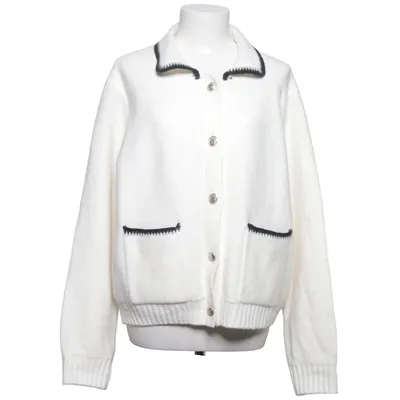 Cardigan (Hvid, Sort) fra Bik Bok Elastan, Genanvendt polyester, Uld