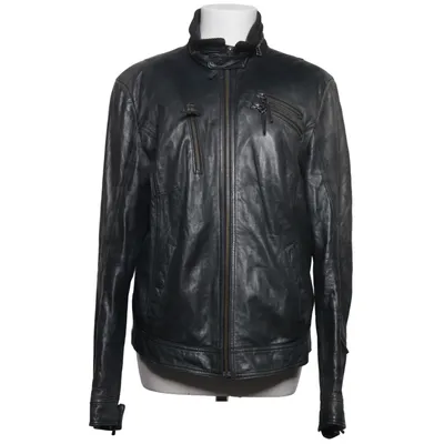 Lederjacke (Grau) von Joseph Janard Baumwolle, Leder, Polyester