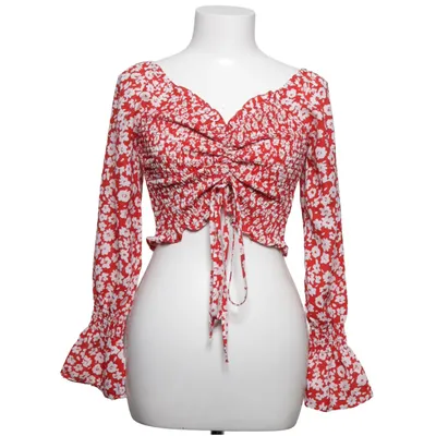 Crop top (Rood, Wit) van Qed London Polyester