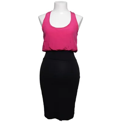 Jurk (Zwart, Roze) van Aqua Elastaan, Zijde, Viscose