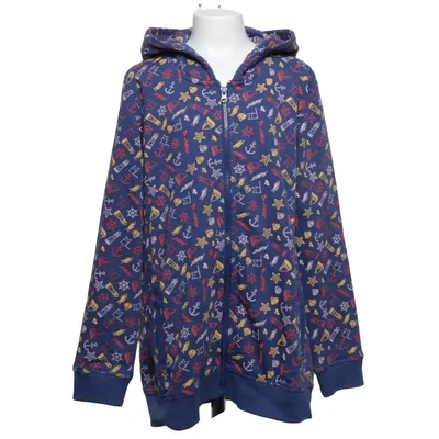 Huvtröja (Blå, Flerfärgad) från Navigator Bomull, Polyester