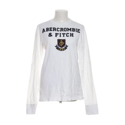 Långärmad t-shirt (Vit) från Abercrombie & Fitch Bomull