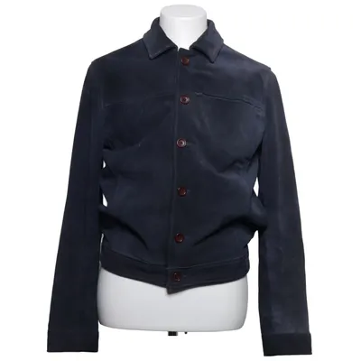 Leather jacket (Blue) from Human Scales Leather, Polyester