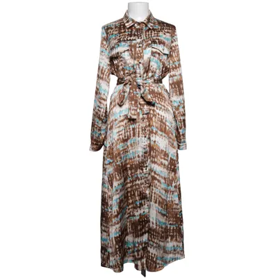 Robe chemise (Marron, Bleu, Beige) de Retro & Icone Polyester