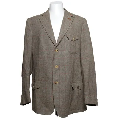 Blazer (Beige, Brown) from DAKS London Wool