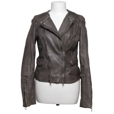 Bikerjakke (biker439) fra Goosecraft Bomuld, Læder, Polyester
