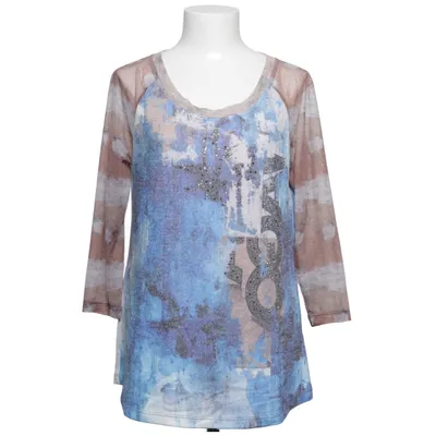 Top (Blue, Brown, Gray) from Issy Elastane, Polyester, Viscose