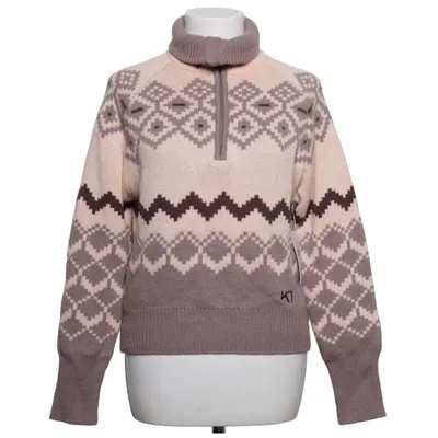 Turtleneck (Beige, Lilla) fra Kari Traa Polyamid, Uld