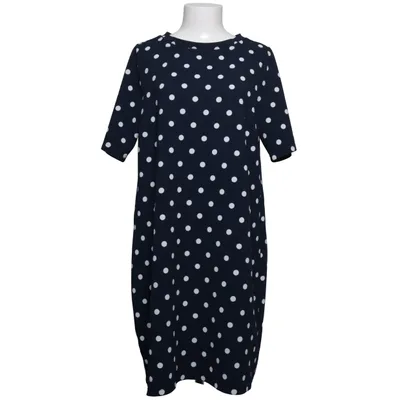 Jurk (Blauw, Wit) van Geena Elastaan, Polyester