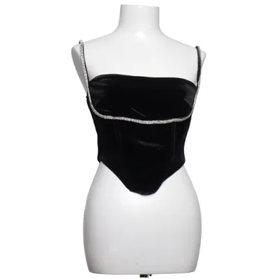 Crop top (Svart) från Misspap Elastan, Polyester