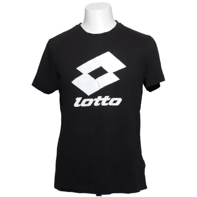T-shirt (Zwart, Wit) van Lotto Katoen, Polyester