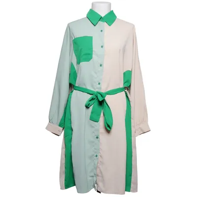 Robe chemise (Vert, Beige) de Unigirl Paris Polyester