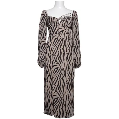 Dress (Beige, Black) from Gina Tricot Elastane, Polyester